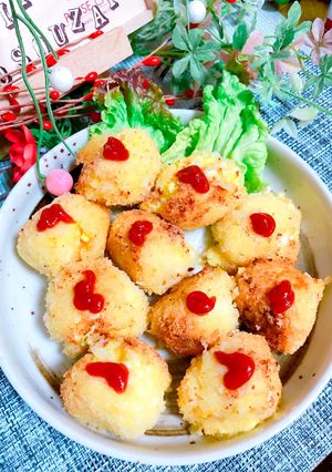 ミートボールINチーズたまごコロッケ♪-レシピのメイン写真