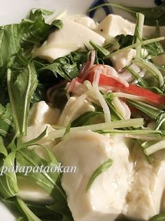 豆腐と水菜の中華風あんかけ-レシピのメイン写真