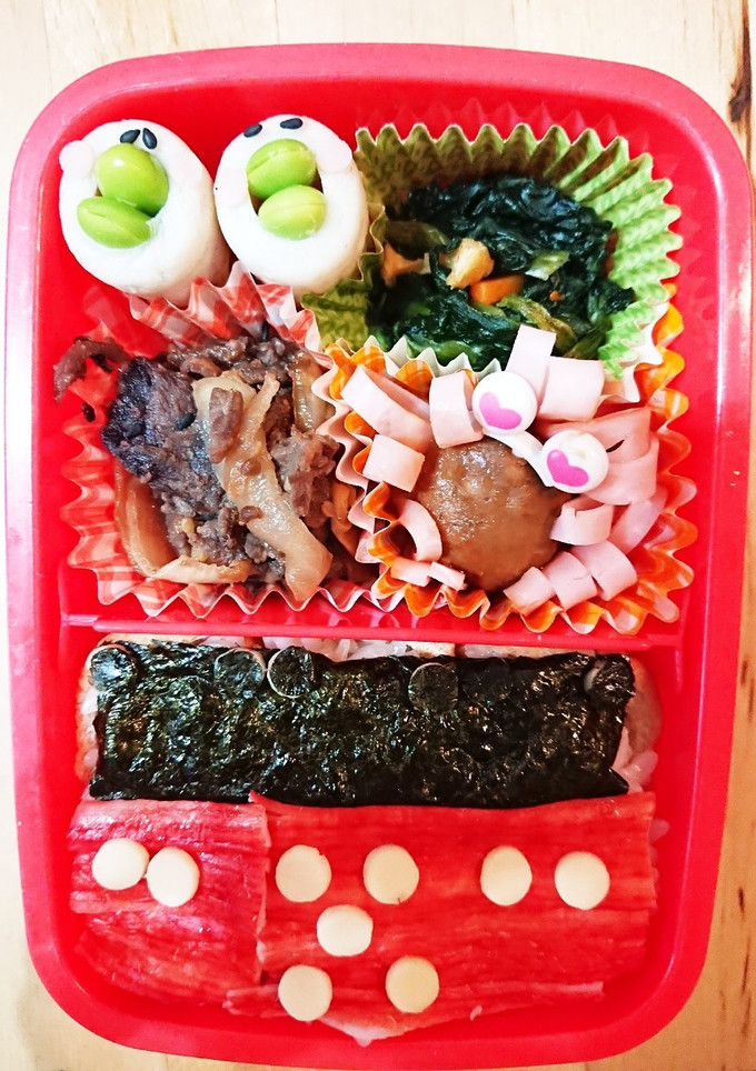 幼稚園のお弁当第26段!!ミキミニいなり-レシピのメイン写真