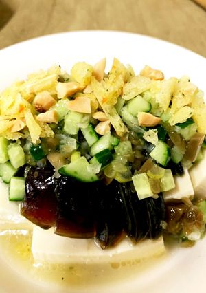 塩味で食べる☆ピータン豆腐-レシピのメイン写真