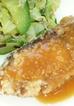 南房総市給食◆鰤のゆず味噌がけ-レシピのメイン写真