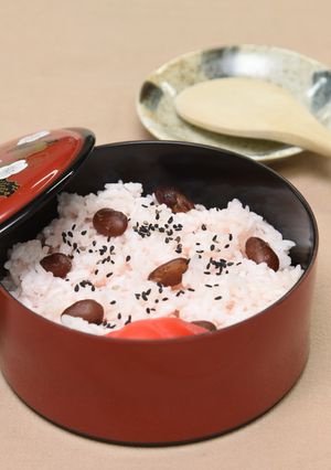 【伝統料理】甘納豆入り炊き込み赤飯-レシピのメイン写真