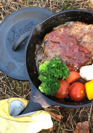 スキレットで簡単 ハンバーグ-レシピのメイン写真