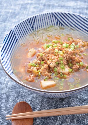 こんにゃく麺でダイエット麻婆ラーメン-レシピのメイン写真