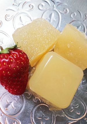 離乳食♪りんご１つ♪すりおろしりんご寒天-レシピのメイン写真