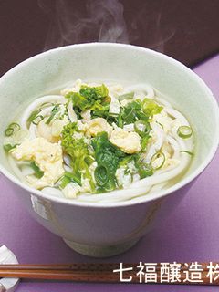白だしで|菜の花と玉子の春うどん♪-レシピのメイン写真