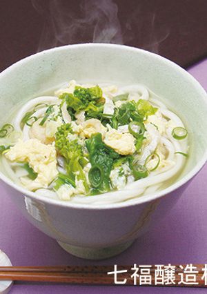 白だしで｜菜の花と玉子の春うどん♪-レシピのメイン写真