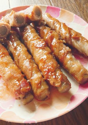 美味すぎ(*≧Δ≦)豚肉のゴボウ巻き★-レシピのメイン写真