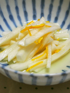 大根とみかんの皮の酢の物♪-レシピのメイン写真