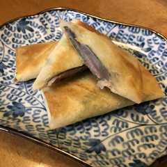 รูปของ 梨と生ハムの春巻き