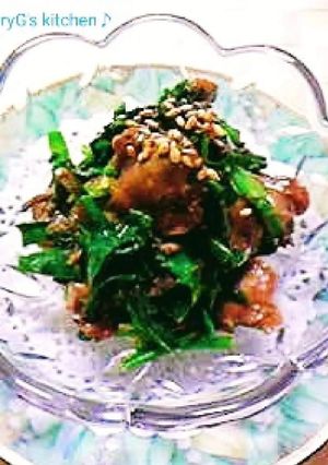 ♡ニラと赤貝♡の和え物♪-レシピのメイン写真