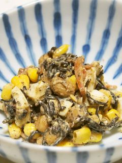 ひじきの煮物とコーン・卵のマヨネーズ和え-レシピのメイン写真