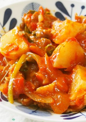 かぶと豚こまのトマトソース煮♪-レシピのメイン写真