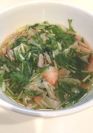 ついでに離乳食⭐️水菜とカニカマで✨-レシピのメイン写真