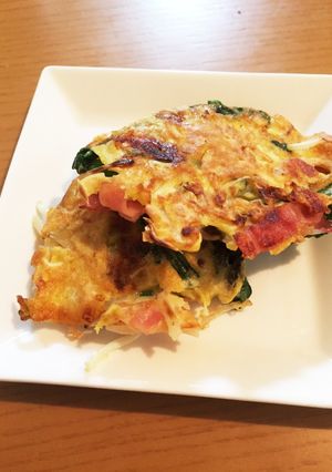 節約子供パクパクほうれん草もやしピカタ風-レシピのメイン写真