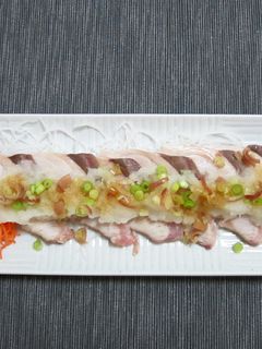 ぶりの焼き霜 みぞれ造り-レシピのメイン写真