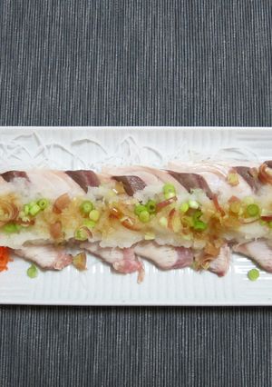 ぶりの焼き霜　みぞれ造り-レシピのメイン写真