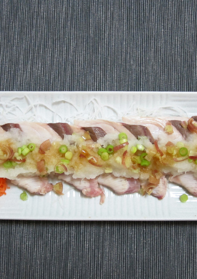 ぶりの焼き霜　みぞれ造り-レシピのメイン写真