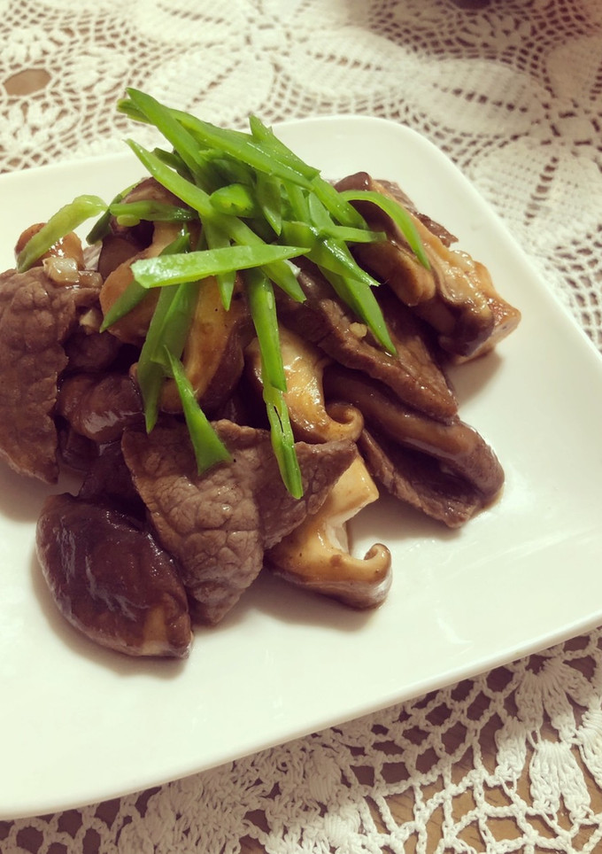簡単！時短！牛肉と椎茸のオイスター炒め-レシピのメイン写真