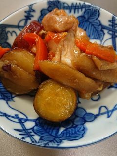 鶏肉とさつまいもの甘辛煮-レシピのメイン写真