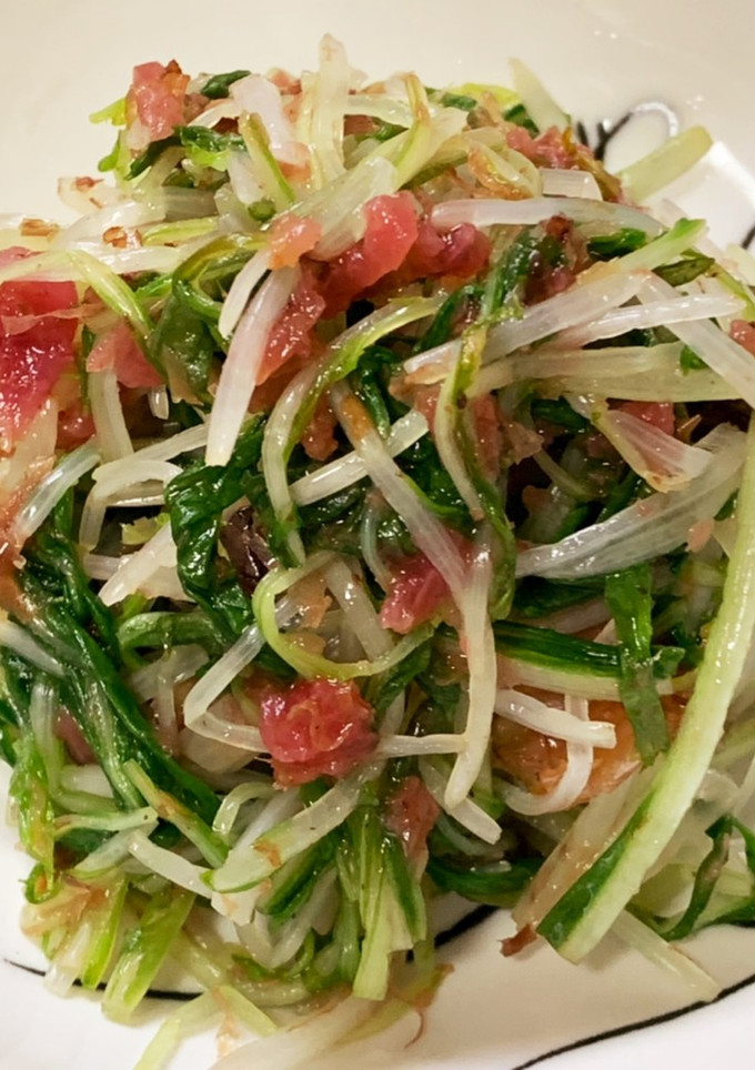 水菜の梅おかか和え（覚書）-レシピのメイン写真