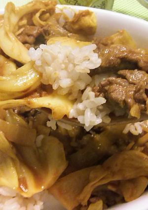 煮込まなくてもコクあるキャベツ炒めカレー-レシピのメイン写真