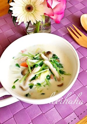《栄養》野菜たっぷりミルクスープ《満点》-レシピのメイン写真