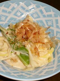 レンジで!白ネギのマヨポン和え-レシピのメイン写真