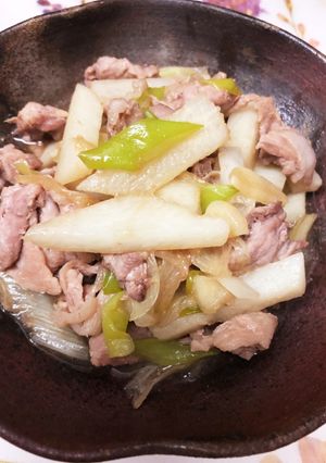 長いもと豚こまの簡単おつまみ-レシピのメイン写真
