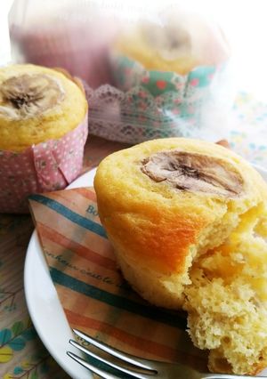 HMで簡単　＊バナナヨーグルトケーキ＊-レシピのメイン写真