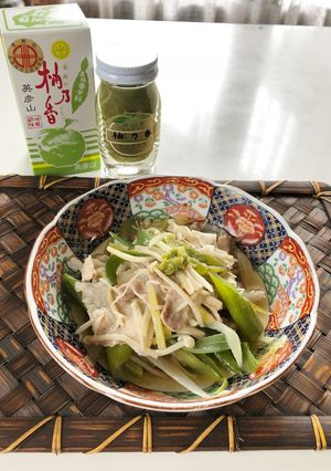 柚子胡椒味の豚と白ネギ重ね-レシピのメイン写真