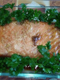 ヨシダソースでサーモンのオーブン焼き♪-レシピのメイン写真
