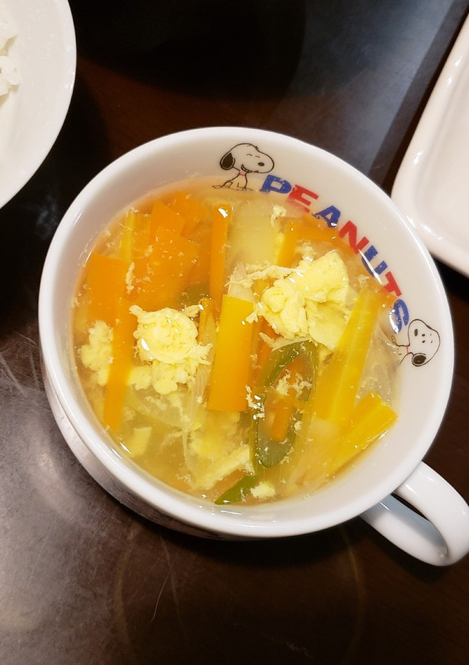 ネギとニンジンの白だし卵スープ-レシピのメイン写真