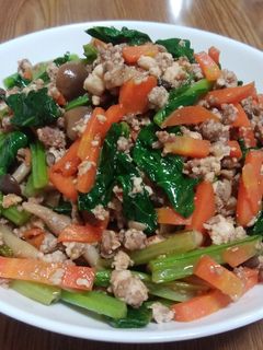 野菜モリモリ3種そぼろ炒め-レシピのメイン写真