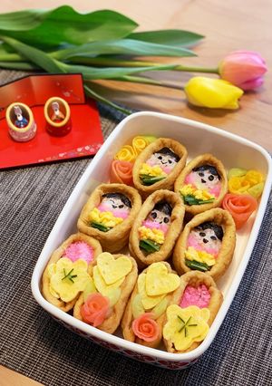 はちみつで作る♡砂糖不使用デコいなり寿司-レシピのメイン写真