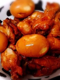 炊飯器で簡単!手羽元卵煮-レシピのメイン写真