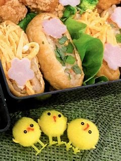 唐揚げ炊き込みご飯de華いなり寿司✿-レシピのメイン写真