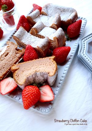 いちごのシフォンケーキ-レシピのメイン写真