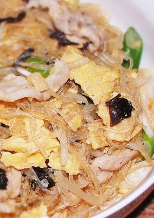 春雨の木須肉風炒め物☆放埓の夕餉１９９９-レシピのメイン写真