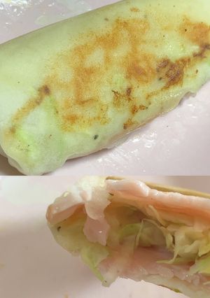 ヘルシーなハムキャベチーズ春巻き-レシピのメイン写真