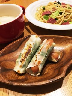 餃子の皮でウインナー巻き-レシピのメイン写真