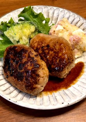 えのきと塩麹のハンバーグ-レシピのメイン写真