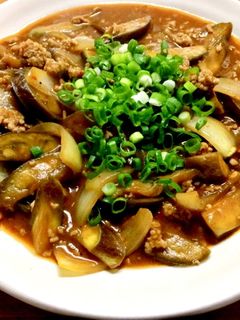 茄子の(麻婆風)味噌炒め-レシピのメイン写真