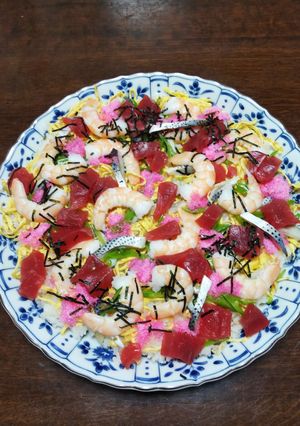 ちらし寿司(おひなさま)-レシピのメイン写真