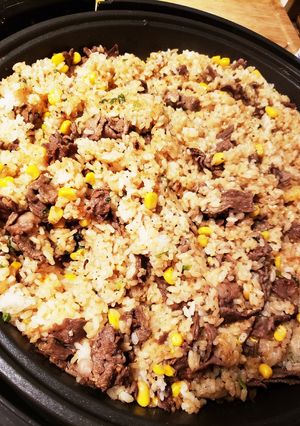 ホットプレートでペッパーランチ風ごはん-レシピのメイン写真