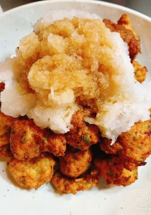 豆腐と鶏ひき肉ふわふわ揚げ団子おろしがけ-レシピのメイン写真