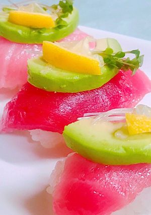 コストコのマグロの握りを華やかにアレンジ-レシピのメイン写真