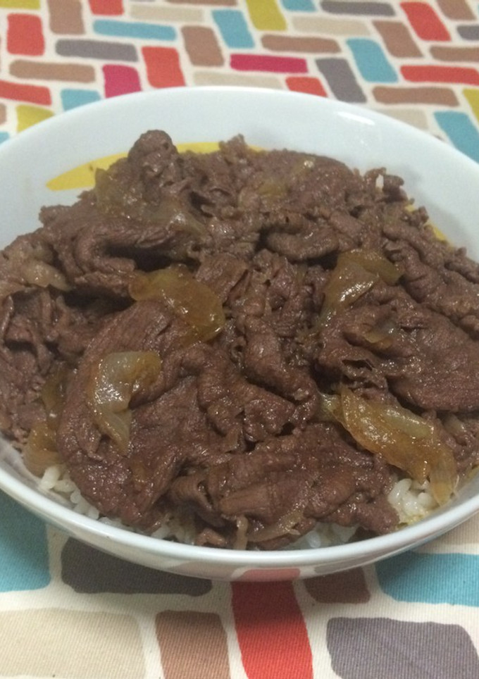 超簡単☆甘辛が旨い！しょうが風味の牛丼-レシピのメイン写真