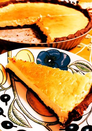 バター無し簡単ベイクドチーズチョコタルト-レシピのメイン写真