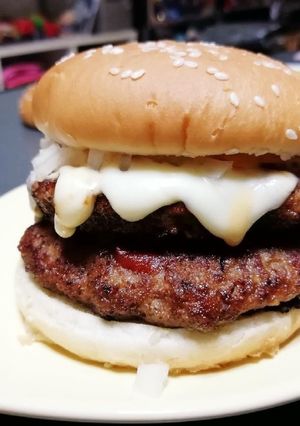 ダブルチーズバーガー-レシピのメイン写真